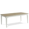 Riverside Furniture Myra Rectangle Leg Dining Table