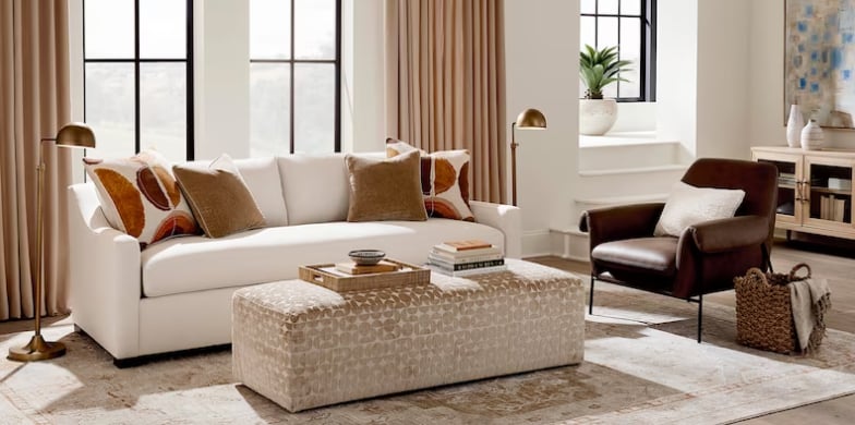 Oliver 86" Slope Arm Sofa