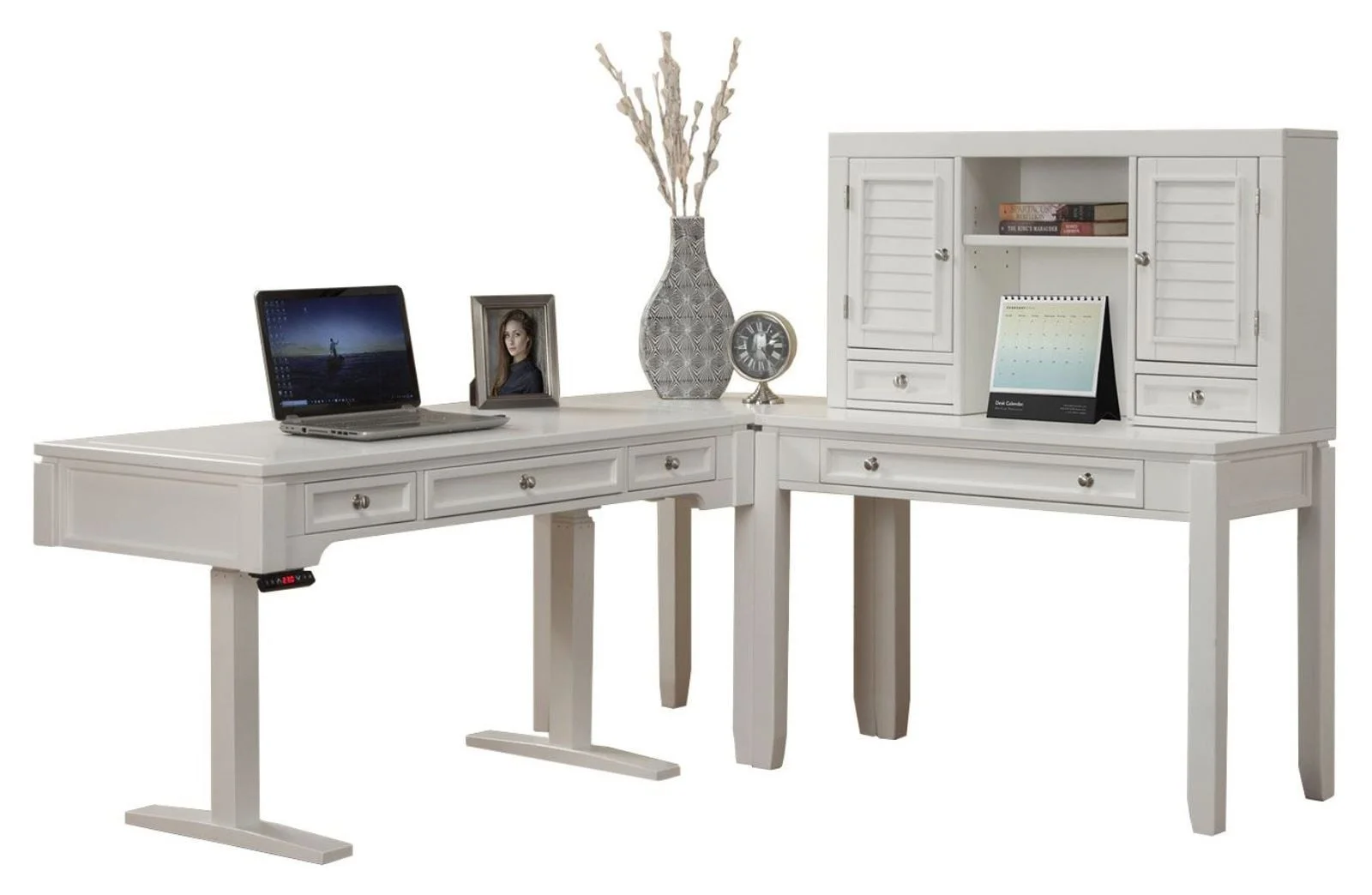 Paramount Furniture Boca BOC4PCLIFTLDESKHTCH Transitional Power