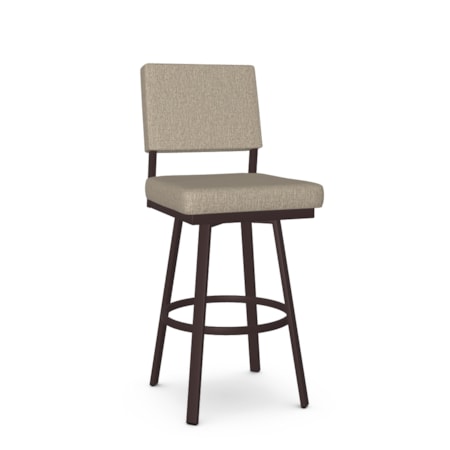 Upholstered Bar Height Swivel Stool