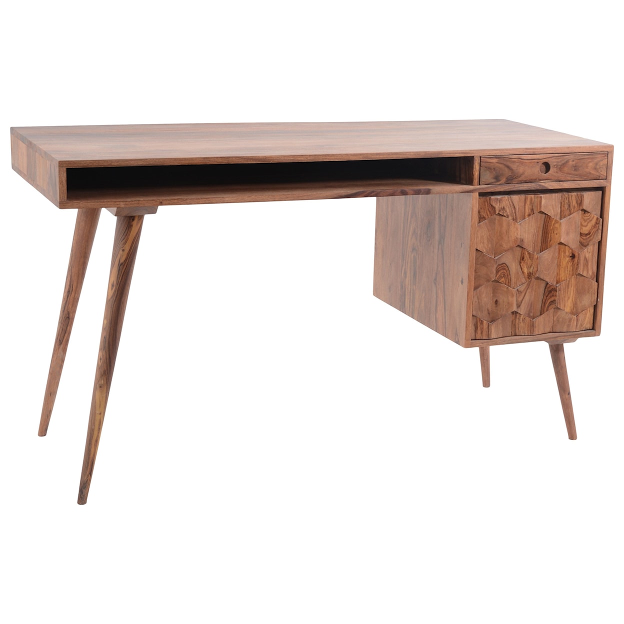 Moe's Home Collection O2 Table Desk with File Drawer