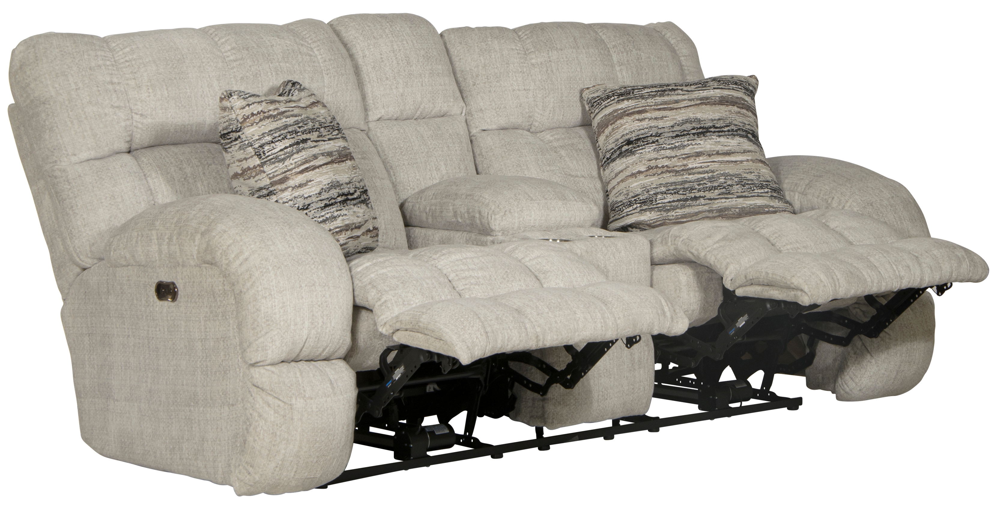 Catnapper Ashland Lay Flat Power Reclining Console Loveseat