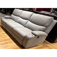 Casual Dual Reclining Sofa w/Power Fr & Cup Holders
