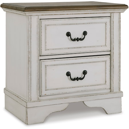 Traditional 2-Drawer Nightstand