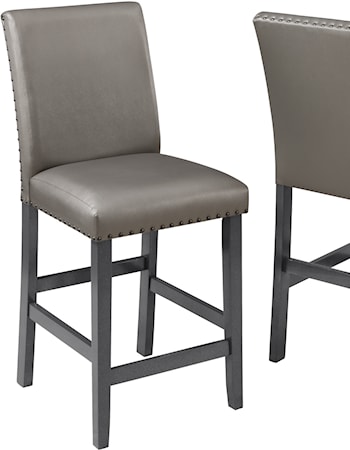BANKSIDE GREY COUNTER HEIGHT CHAIR |