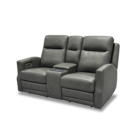 Reclining Loveseat with Storage Console