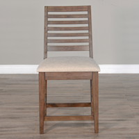 24"H Counter Height Barstool, Cushion Seat