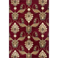 1'8" X 2'7" Red Palazzo Area Rug