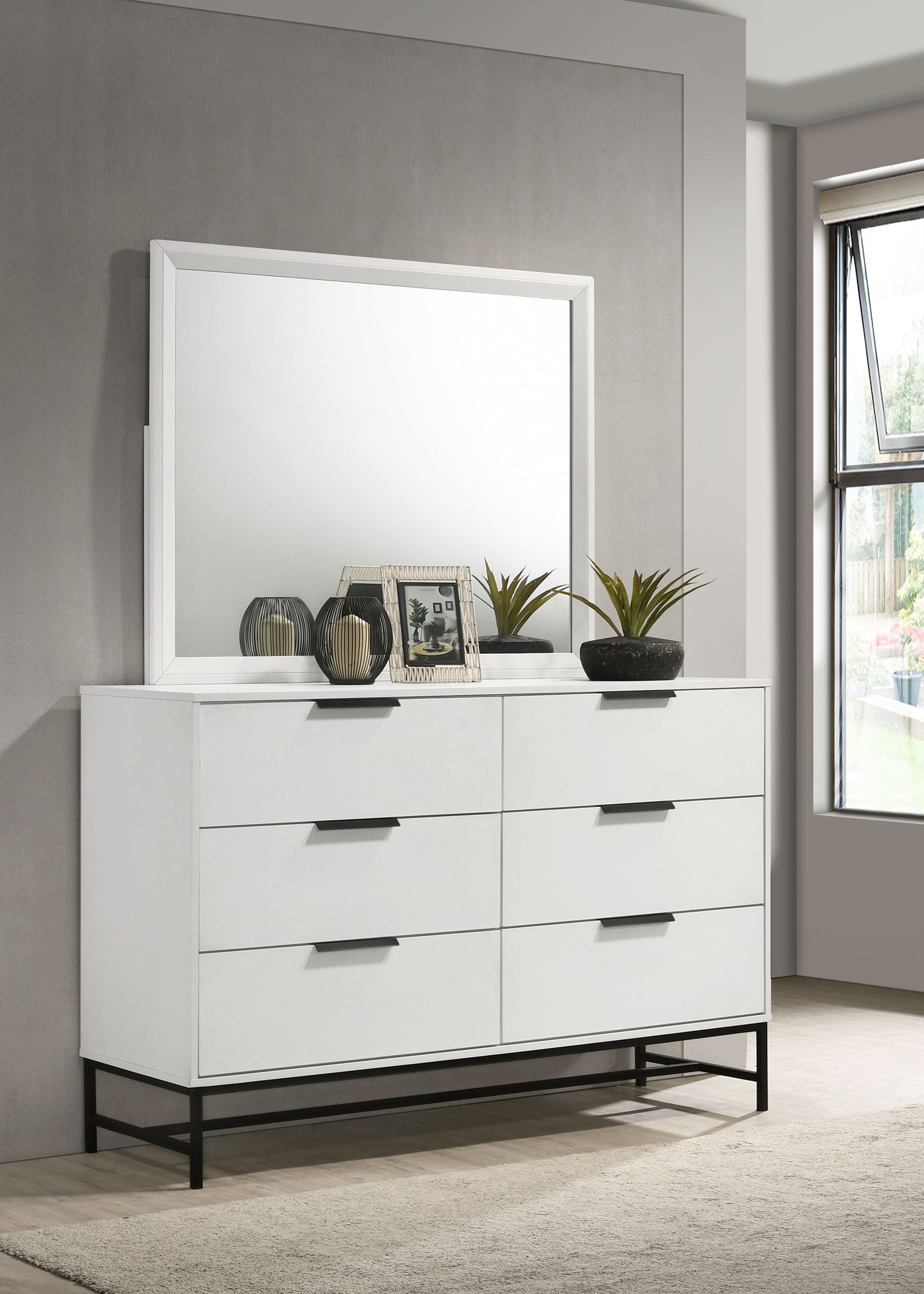 Sonora 6-drawer Dresser w/ Mirror