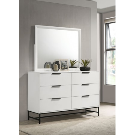 Sonora 6-drawer Dresser w/ Mirror