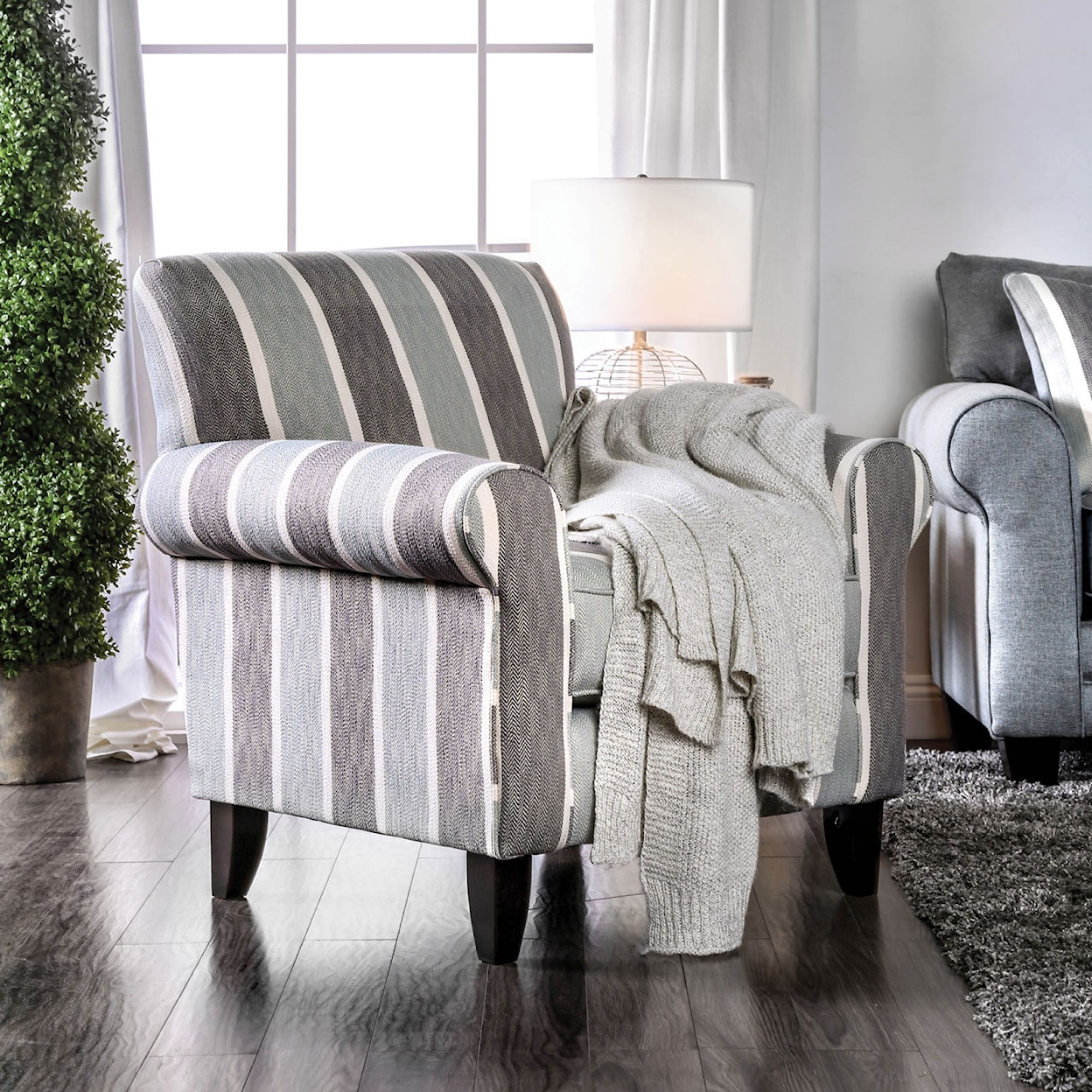 Furniture of America Misty Stripe Chair