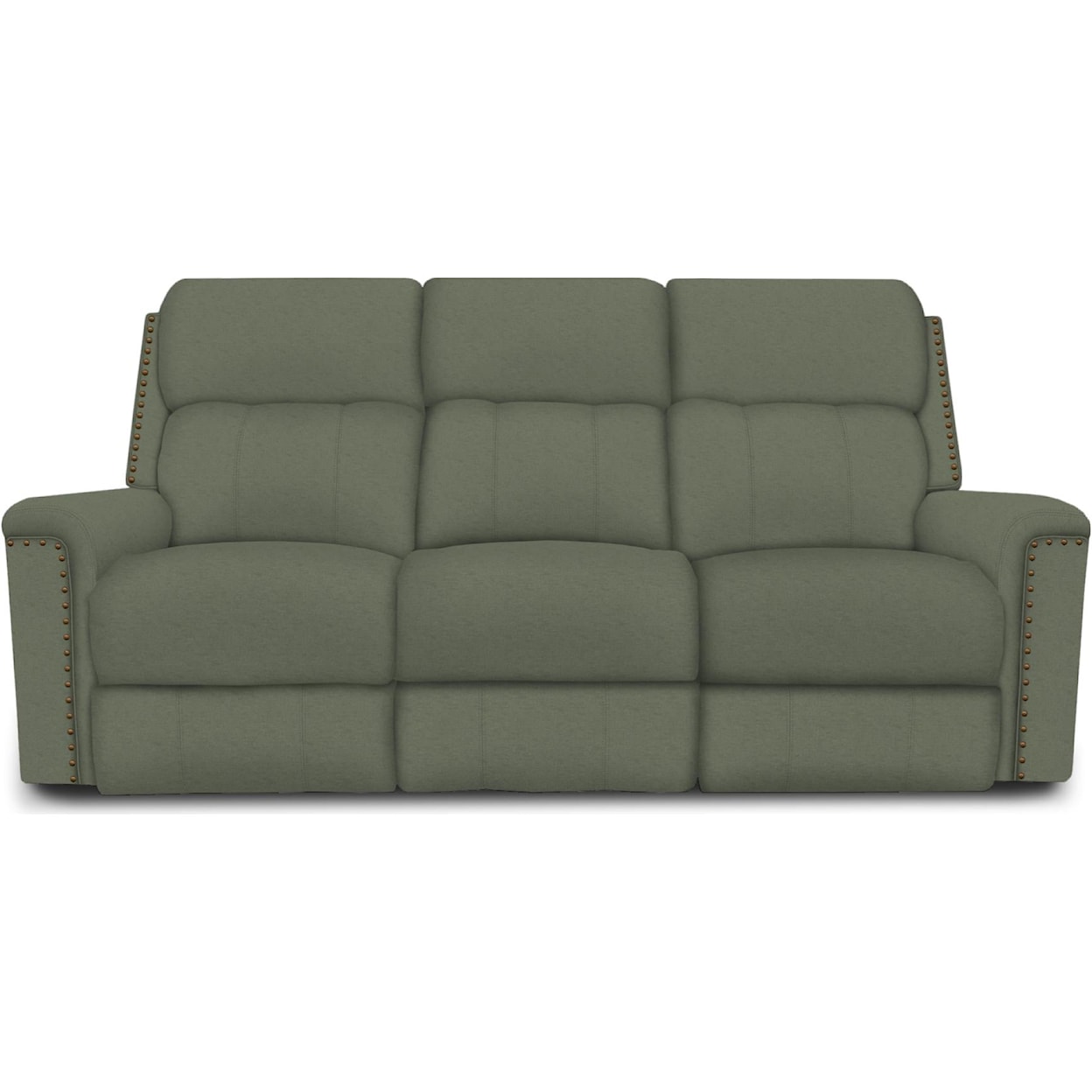 Tennessee Custom Upholstery EZ1C00/H/N Series EZ1C00H Double Reclining Sofa with Nails