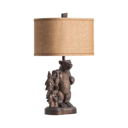 Trail Hike Bear Table Lamp