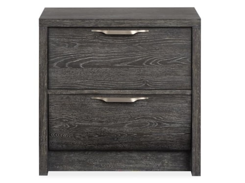 Transitional 2-Drawer Nightstand