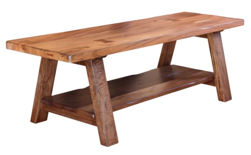 Rustic Dining/Bedroom Bench with Storage
