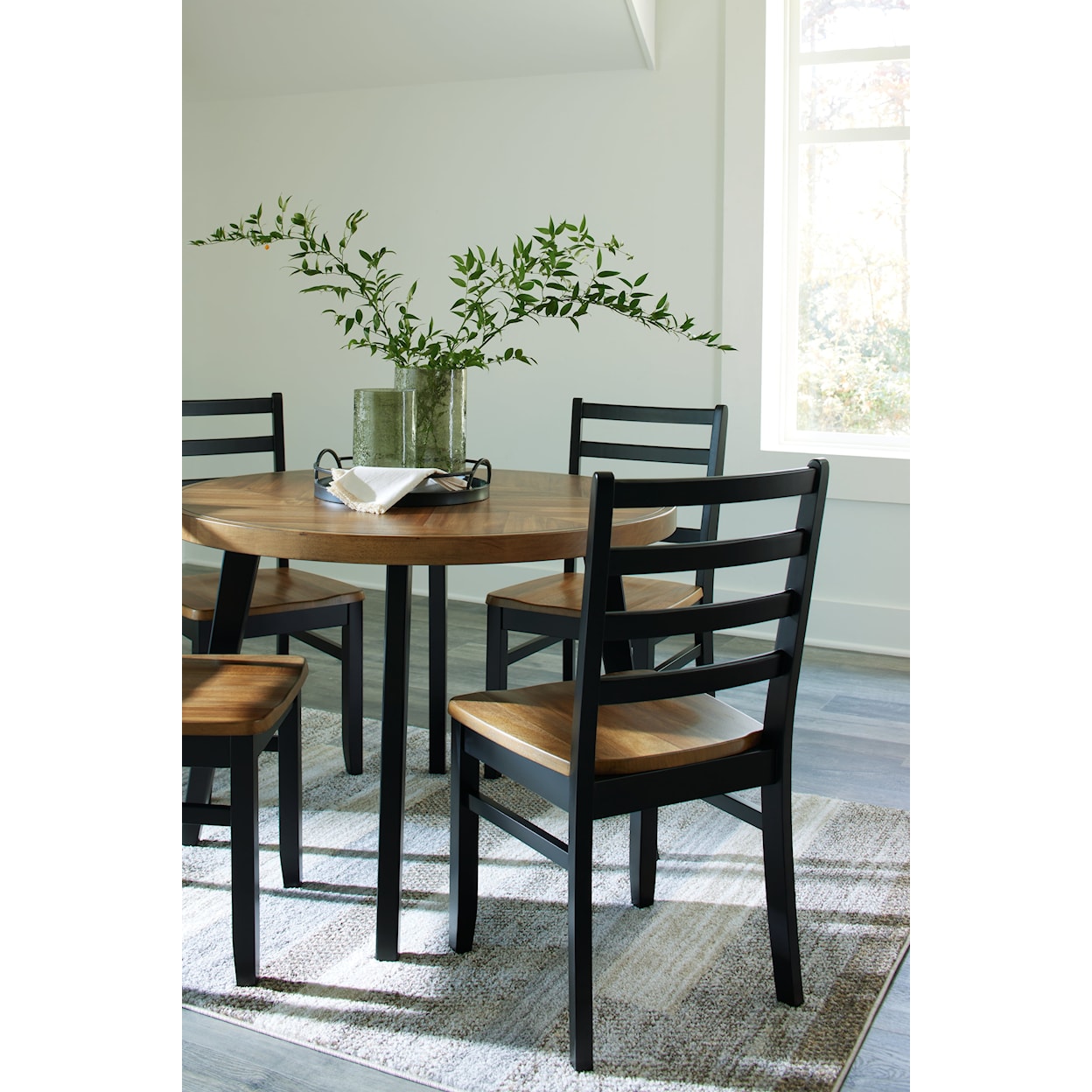 Benchcraft Blondon Dining Table And 4 Chairs (Set Of 5)