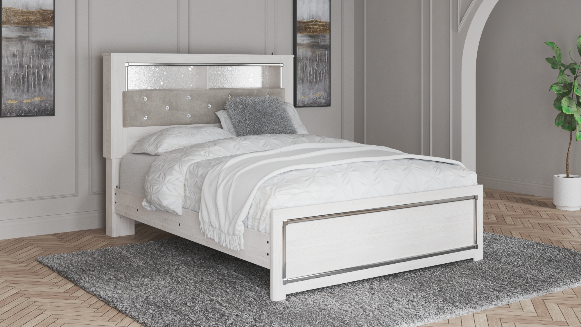 Signature Design by Ashley Altyra Queen Panel Bookcase Bed