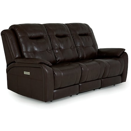 Valour Casual Power Reclining Sofa with Power Headrest and Lumbar