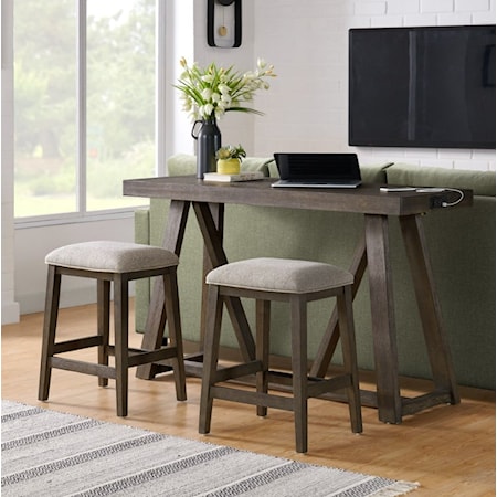 Upholstered Counter-Height Stool