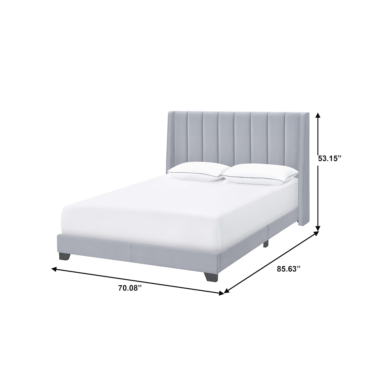 Accentrics Home Fashion Beds Queen Upholstered Bed