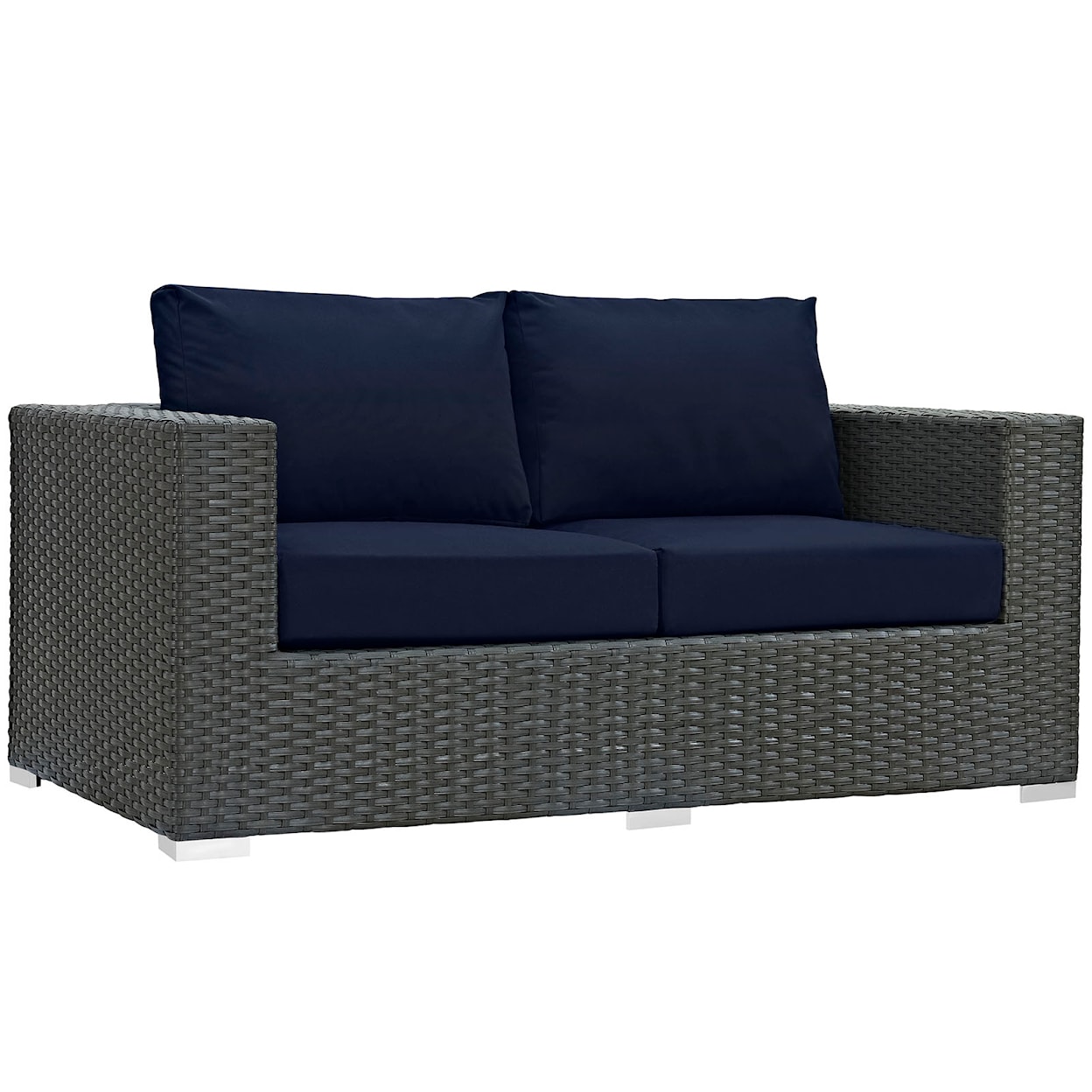 Modway Sojourn Outdoor 5 Piece Sectional Set