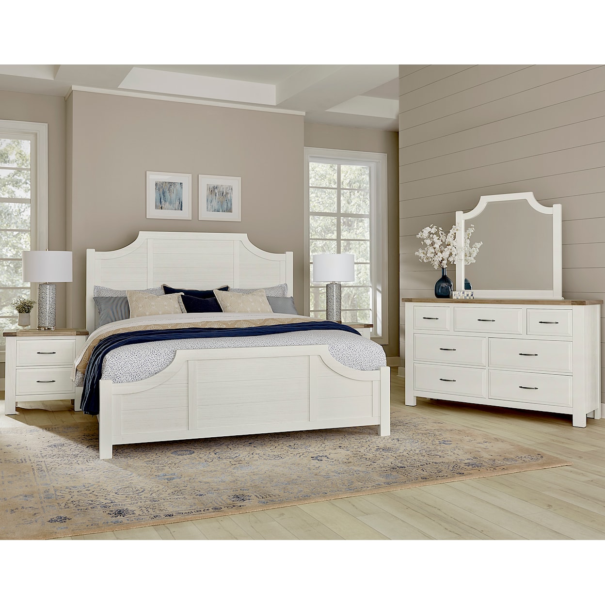 Artisan & Post Maple Road King Scalloped Bed