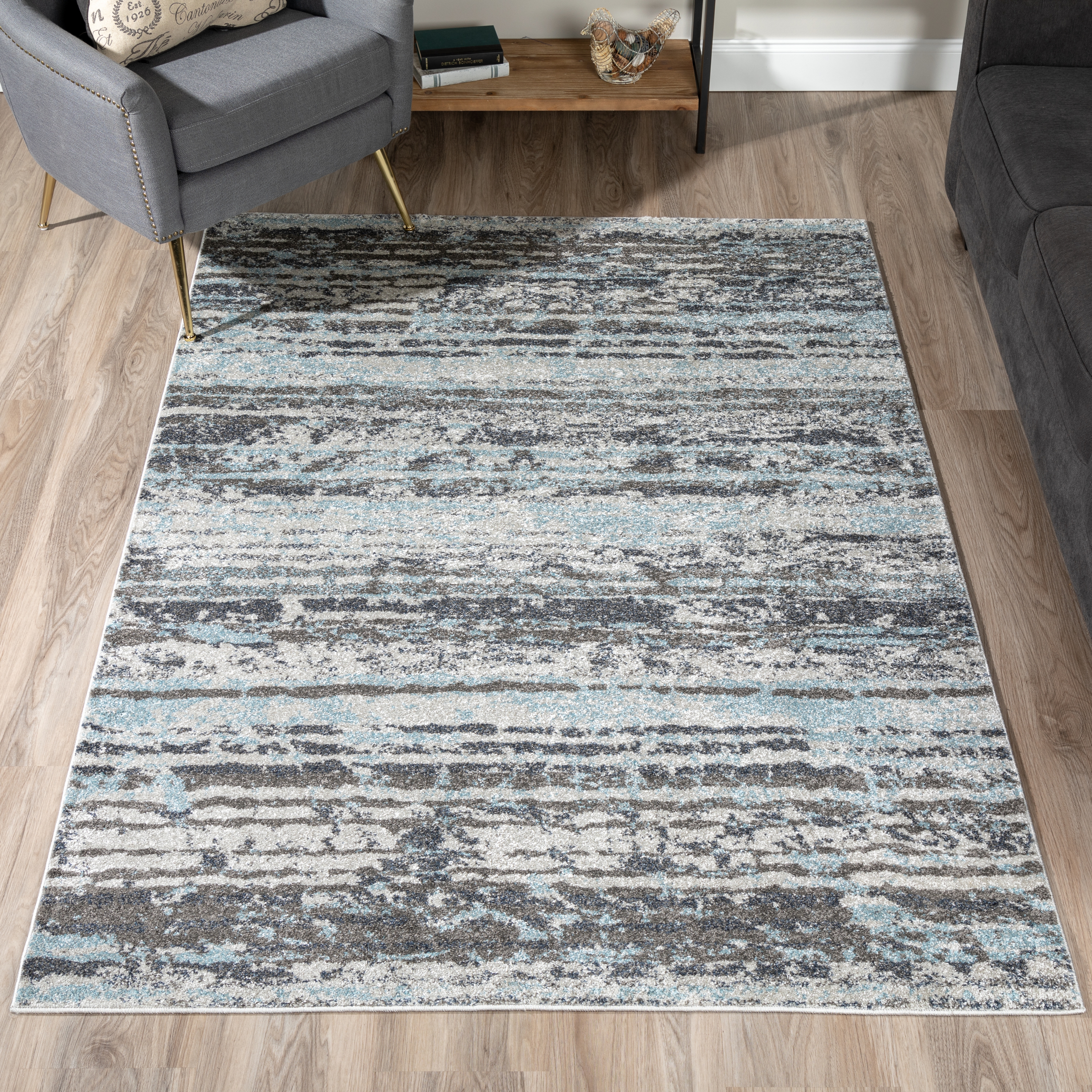 Silver 4'11"X7' Rug