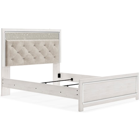 Queen Upholstered Panel Bed