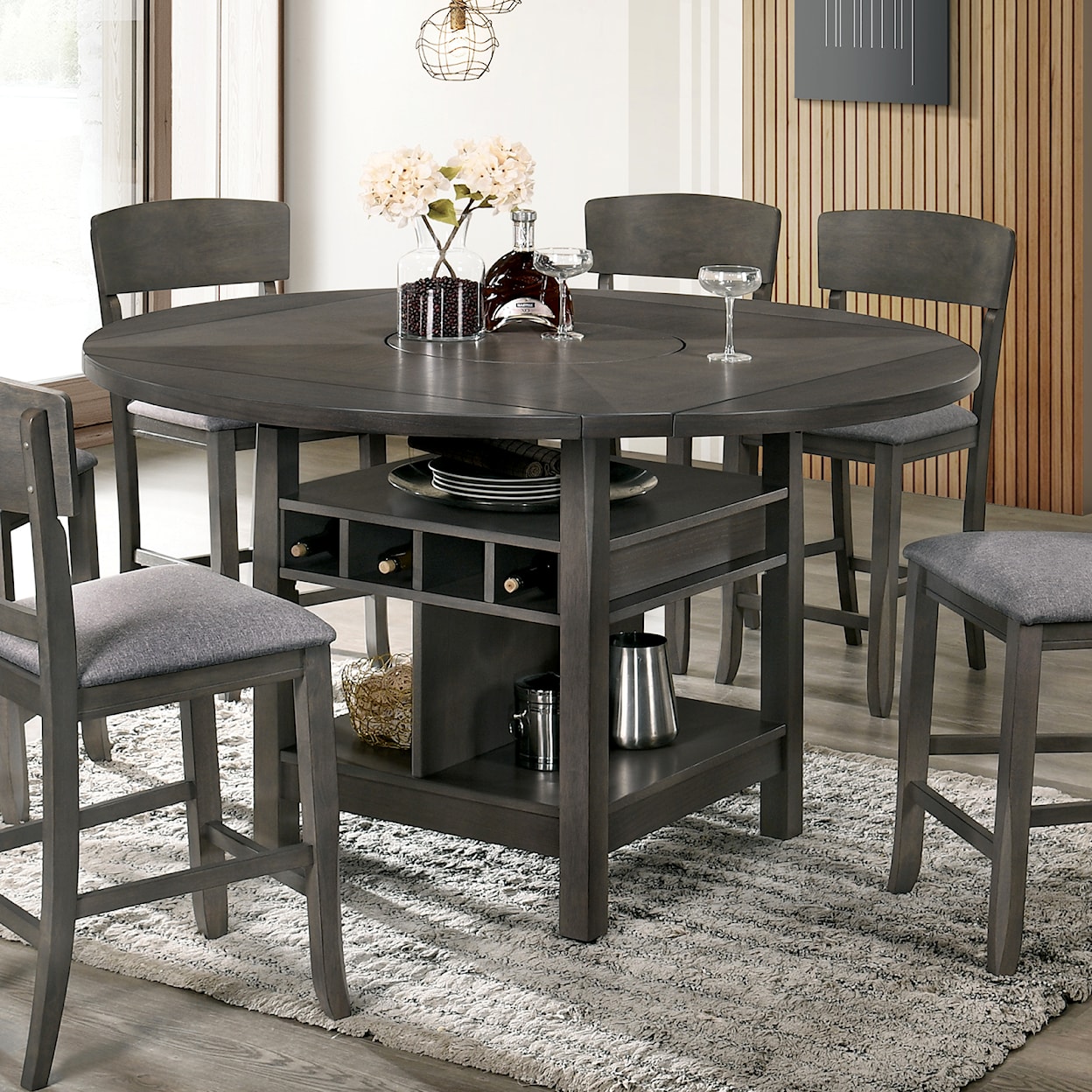 Furniture of America - FOA Stacie Counter Height Dining Table