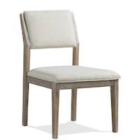 Contemporary Rustic Upholstered Side Chair