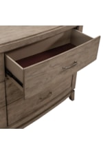Liberty Furniture Avalon Transitional 6-Drawer Dresser with Felt-lined Top Drawers