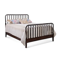 Transitional King Spindle Bed