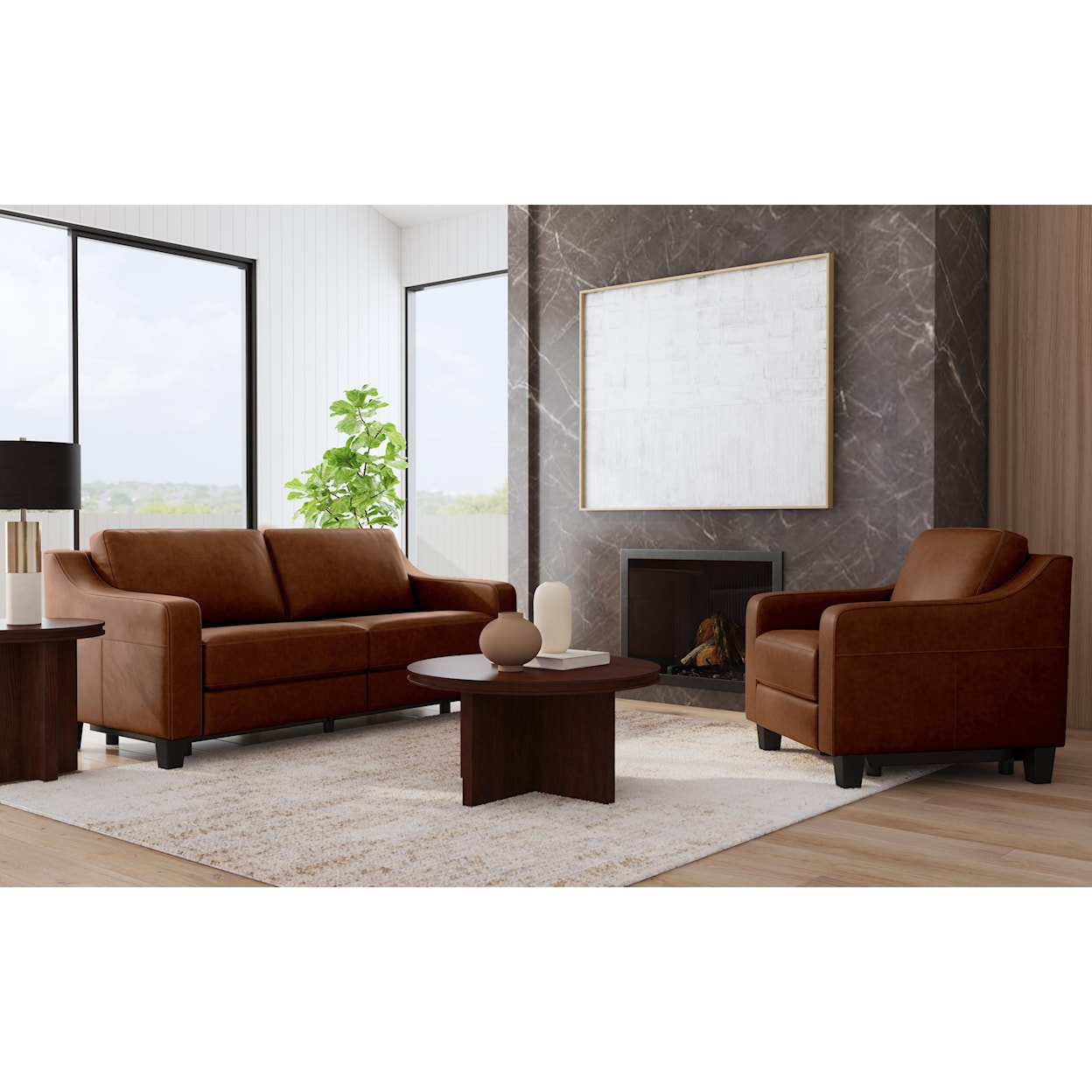 Flexsteel Sigmund Power Inclining Sofa