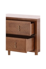 Furniture Classics  Transitional 2-Drawer Chest with Tall legs