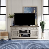 Transitional 66 Inch Tile TV Console