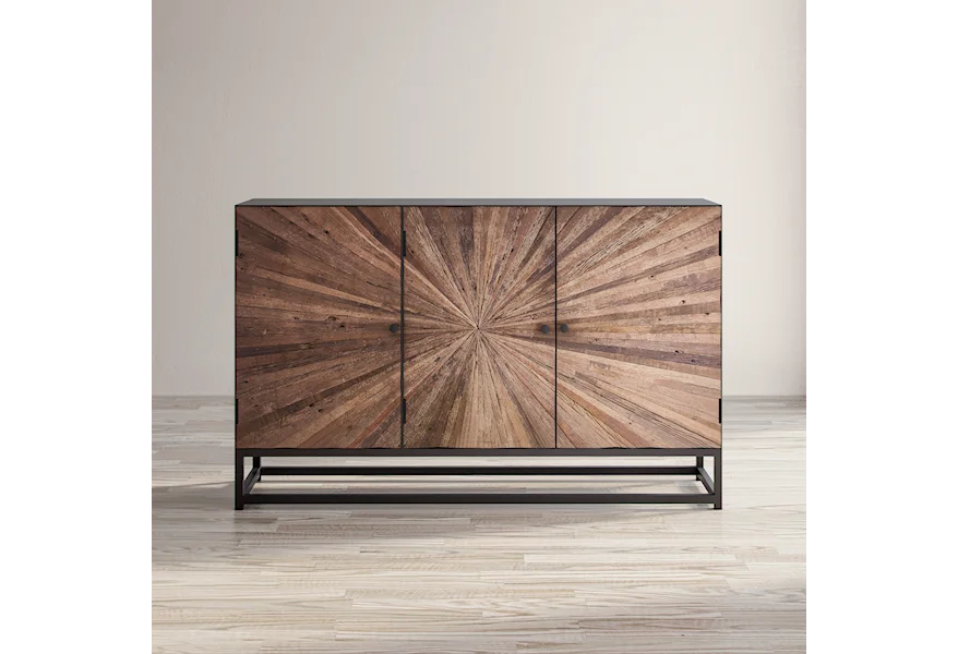 Astral Plains Reclaimed 3 Door Accent Cabinet by Jofran at VanDrie Home Furnishings