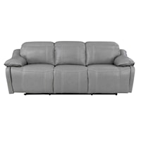 Contemporary Power Reclining Sofa with Power Headrests