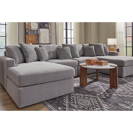 4-Piece Double Chaise Sectional