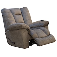Casual Rocker Recliner with Heat and Massage
