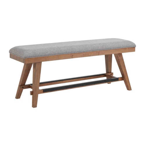 Transitional Upholstered Counter-Height Dining Bench