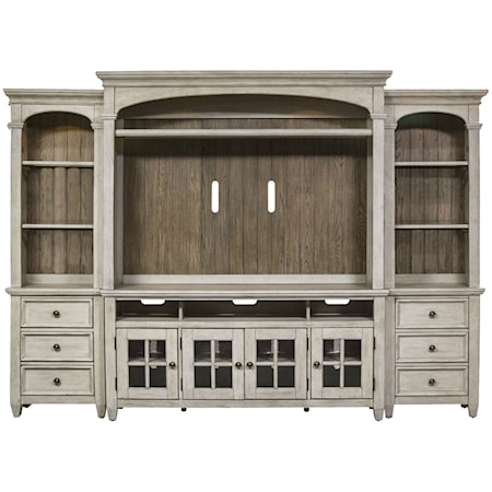 Farmhouse Entertainment Center with Piers