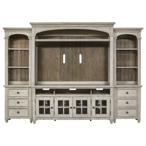 Farmhouse Entertainment Center with Piers
