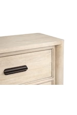 Salt Life Home by Magnussen Home Sunset Cove Coastal Contemporary 2-Drawer Nightstand with Felt-lined Top Drawer