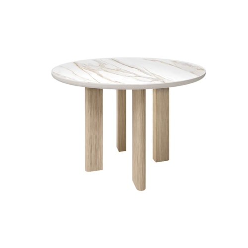 54″ Counter Dining Table - Flax/Alabaster