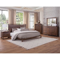 Rustic Queen Bedroom Group with 5-Drawer Chest