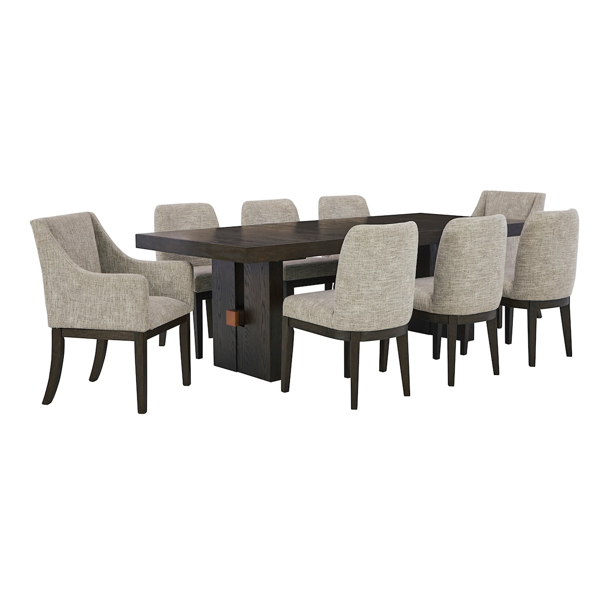 Ashley Furniture Signature Design Burkhaus 9-Piece Dining Set