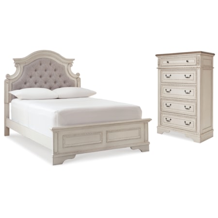 Full Panel Bed And Chest