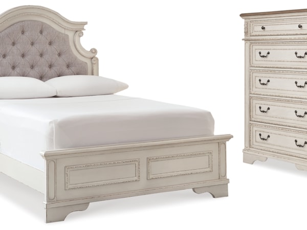 Full Panel Bed And Chest