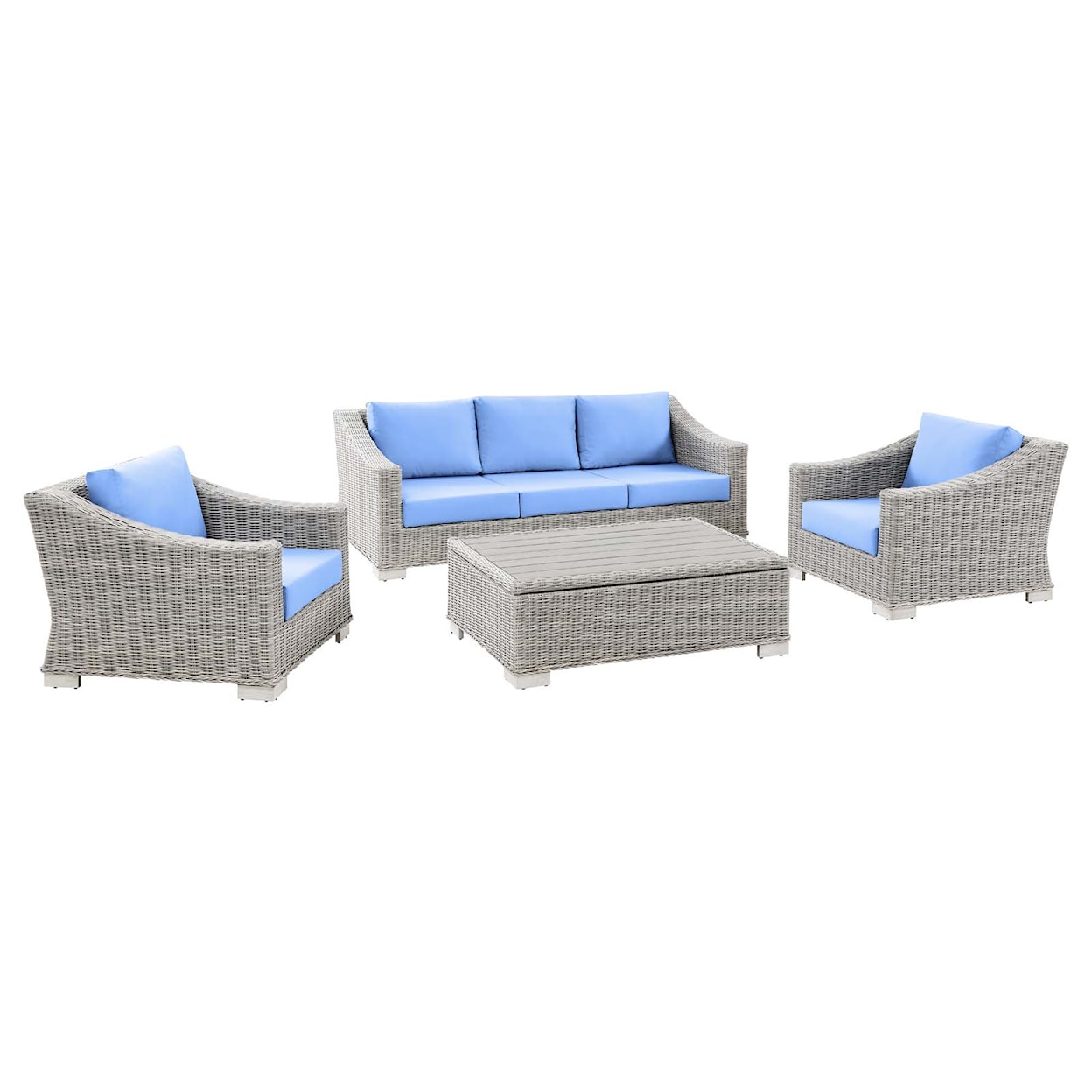 Modway Conway Outdoor 4-Piece Furniture Set