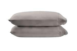 Queen Tempur-Pedic Breeze Pillowcase Set - Graphite Linens